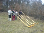 Alphornbläser zum Starkbierfest